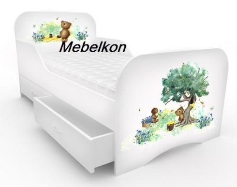 Дитяче ліжко "Коричневий Ведмедик" 160*80 mebelkon