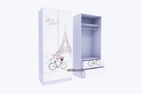 Шафа для одягу "Париж" з ящиками 90 mebelkon