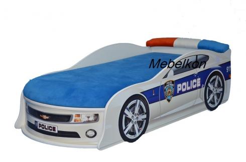 Ліжко-машина "CAMARO Поліція" 180*80 с под. мех mebelkon