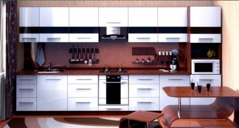 Кухонний комплект Арлі 4,0 м Білий перламутр